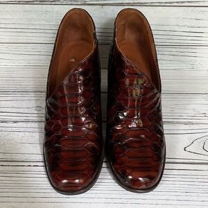 Free People Rusty Brown Leather Ankle Boot